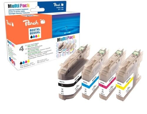 Peach Tinte Brother LC-227XL/225XL Multipak 1x28ml 1350S 3x16ml 1485 Seiten