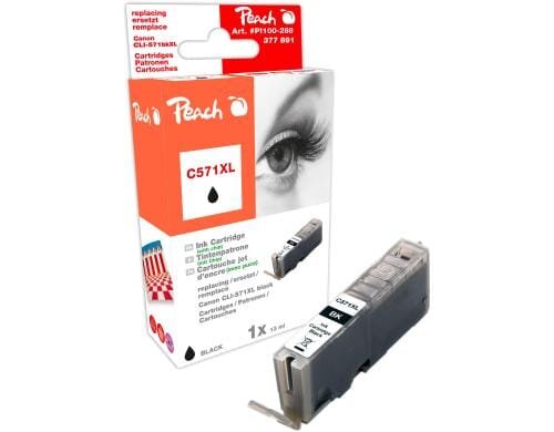 Peach Tinte Canon CLI-571pbk XL photo black 13ml