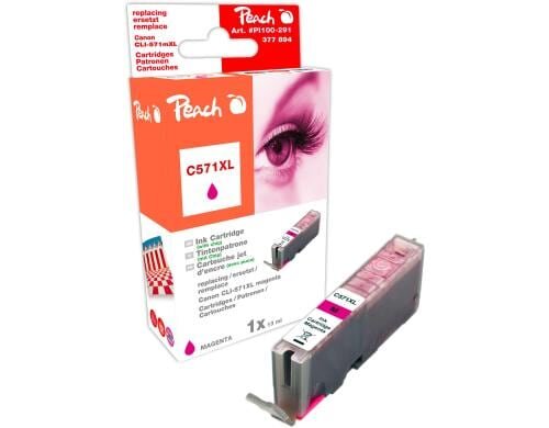 Peach Tinte Canon CLI-571m XL magenta 13ml 925 Seiten