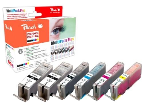 Peach PGI-570XL/CLI-571XL Multipack Plus 2x23ml 510S. je 1x 4x13 ml 985,925,975S.
