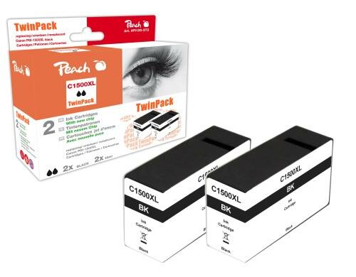 Peach Tinte Canon PGI-1500 Twin black 2x 48ml 1600 Seiten
