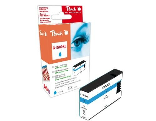 Peach Tinte Canon PGI-1500 cyan 17ml 1440 Seiten