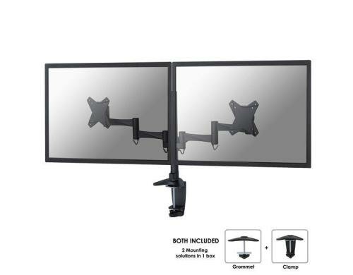 NewStar FPMA-D1330DBLACK Flatscreen Desk Mount (clamp/grommet)