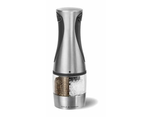 Cole&Mason Kew 2in1 Pfeffer.-Salzmühle silber, 21 cm
