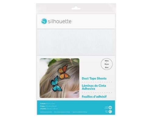 Silhouette bedruckbares Klebetape weiss 5 Blätter à 21.5 x 28 cm