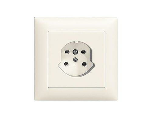 Feller EDIZIOdue Steckdose 1xT15, UP, weiss Komplettset mit Rahmen