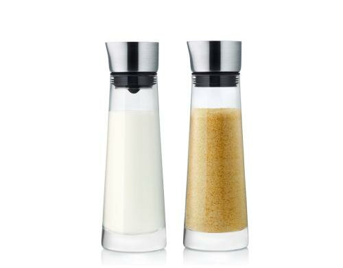 Blomus Zucker/Rahm-Set MACCHIATO 1 Liter, mit Metallfilter