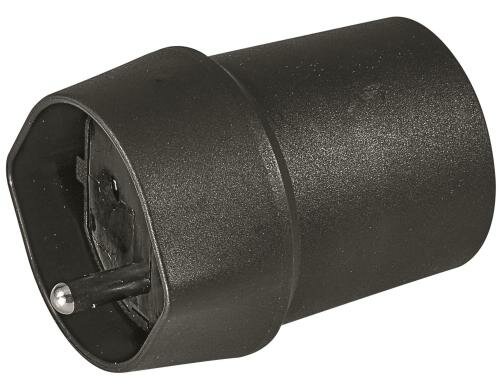 Fixadapter 3-Pol Deutsch auf Stecker CH T23 IP44, schwarz, CEE7 auf T23