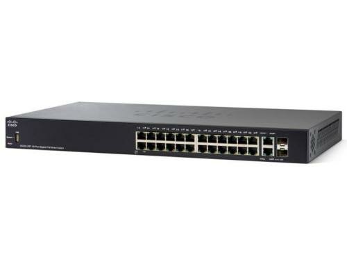 Cisco SG250-26HP: 26 Port Smart Switch 24xGE, 24xPoE+ (100W), 2xSFP/RJ45 1G