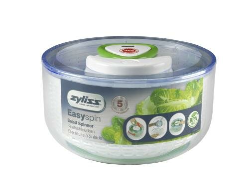 Zyliss Easy Spin Salatschleuder Durchmesser 26 cm, weiss