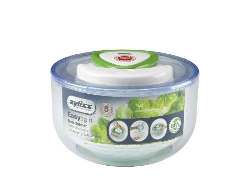 Zyliss Easy Spin Salatschleuder Durchmesser 20 cm, weiss