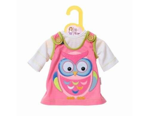 Dolly Moda Kleid mit Eule für alle Puppen 38-46 cm
