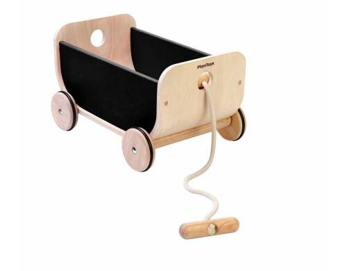 PLAN TOYS Wagen mit Schnur schwarz Alter: ab 3 Jahre