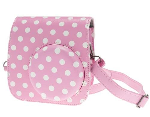 Fujifilm Instax Mini 8/9 Case Punkte pink für Mini 8 und 9