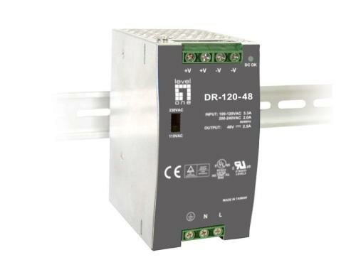 LevelOne DIN Rail Netzgerät POW-4840, 48V - 2.5A - 120W
