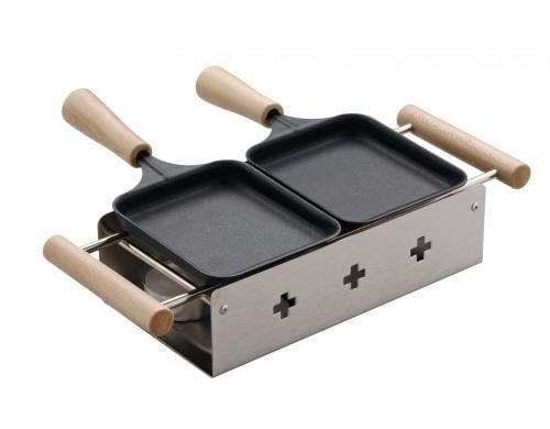 TTM Teelicht-Raclette Twiny Cheese Inox Käseschmelzer für 2 Personen