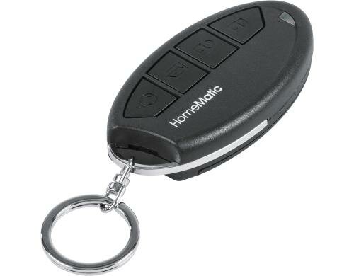 Homematic Funk-Handsender 4 Tasten KeyMatic schwarz inkl. Batterie und Schlüsselring