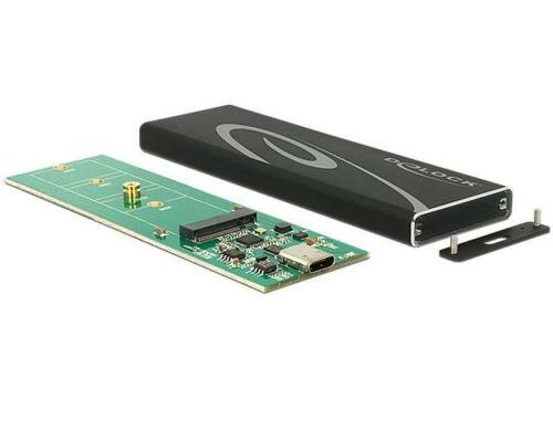 Delock M.2 SATA zu USB.3.1 Gehäuse Betrieb von M.2 SSDs an USB3.1 TypC