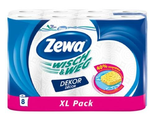Zewa Wisch & Weg Haushaltspapier 8 Rollen à 45 Blatt