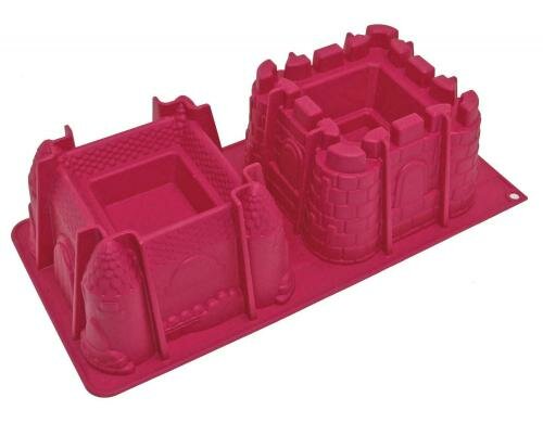 ScrapCooking Silikonbackform Burg 15x15cm