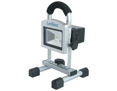 Ledino 10W LED-Strahler mit 2 Akkus in Box 10W, 800 lm, 5.2 Ah/7.4V, 2 Akkus, Netzteil
