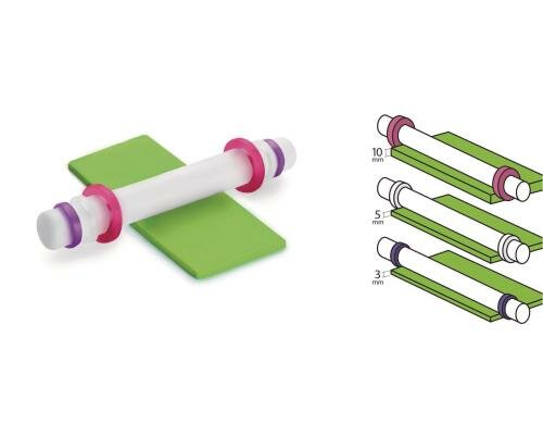 Ibili Fondant Rolle Ausrollhöhen: 3 mm, 5 mm, 10 mm