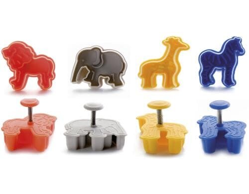 Ibili Ausstecher Tiere 4er Set 4.5 cm