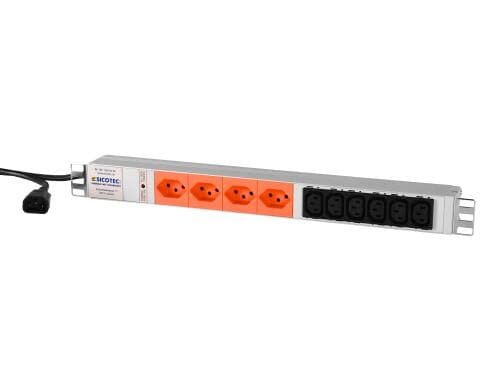 SICOTEC-USV Steckdosenleiste, 4xT13 + 6xC13 SICOTEC-USV Steckdosenleiste, 4xT13 + 6xC13