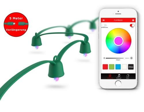 MiPow Playbulb String 5m Extension 2W, Länge 5 Meter, 16 Mio. Farben,