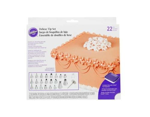 Wilton Spritztüllen Set Deluxe 22-teilig, Edelstahl