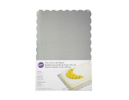 Wilton Tortenboden rechteckig 4 Stück, 33x48.2 cm