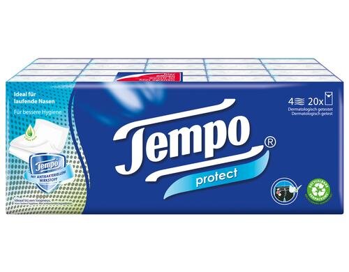 Tempo Taschentücher Protect 20 x 9 20 Päckchen à 9 Taschentücher
