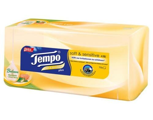 Tempo Box soft&sensitive 70 Tücher 4-lagig