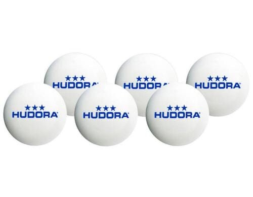 Hudora Tischtennisbälle 3-Stern 6 Stück