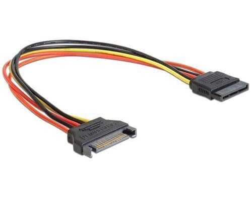 SATA Stromverlängerungskabel SATA 15 Pin, 30cm