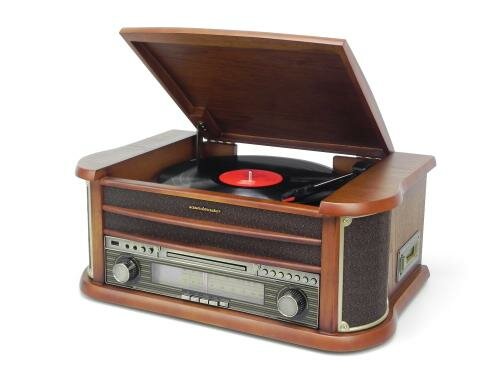 Soundmaster NR540, Plattenspieler Stereo Musikcenter mit Encoding-Funktion