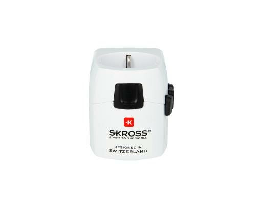 SKROSS World Adapter PRO Light ohne CH/I 2+3 polige Geräte, SchuKo Steckdose