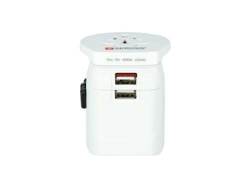 SKROSS PRO Light USB World ohne CH/I 2+3 polige Geräte, Muli-Länder Aufsatz