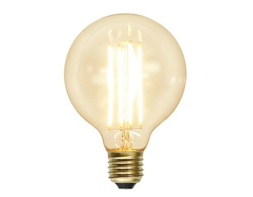 LED Filament Kugel G95 E27 3.6W (25W) 320lm, dimmbar, 2100K, EEF: A+