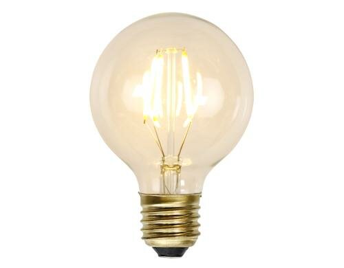 LED Filament Kugel G80 E27 1.5W (15W) 140lm, dimmbar, 2100K, EEF: A++