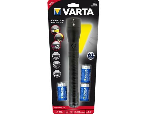 Varta 4 Watt LED High Optics Light 300 lm, bis zu max. 110h, 260g