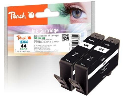 Peach Tinte HP CB316EE, No.364 Twinpack bla 2x9ml 355 Seiten