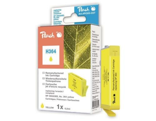 Peach Tinte HP CB320EE, No. 364 yellow 6.2ml 490 Seiten