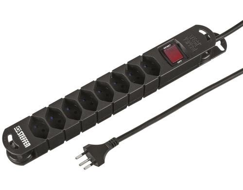 STEBA VARIABL 8xT13, mit Schalter, 5m, sw 5m Kabel, 8 x T13, Magnet, schwarz