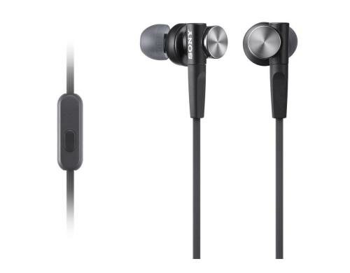 Sony Kopfhörer MDRXB50APB, schwarz In-Ear, Messinggehäuse, Headsetfunktion