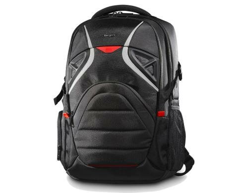 Targus STRIKE Gaming Backpack 17.3, schwarz-rot