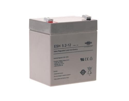 WING Ersatz Bleiakku USV 12V/5.2 Ah 12V/5.2Ah, 6.3mm Zungen