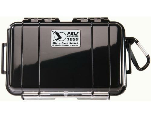PELI Micro Case 1050, schwarz mit Gummiauskleidung