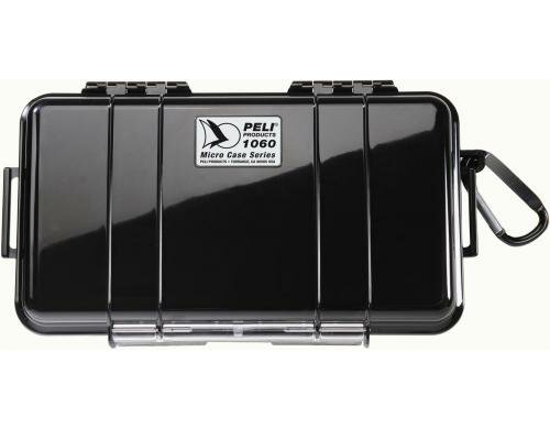 PELI Micro Case 1060, schwarz mit Gummiauskleidung