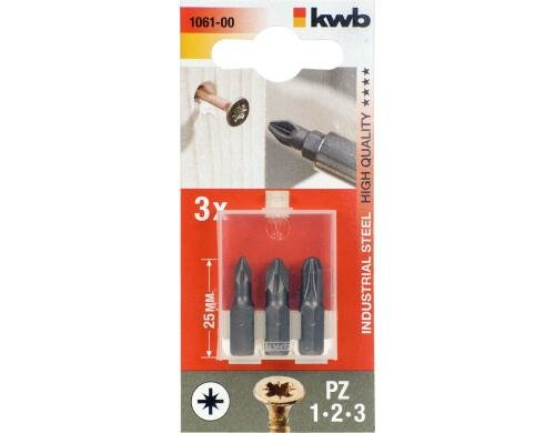 Schraubendreher-Bits Pz 3-Teilig